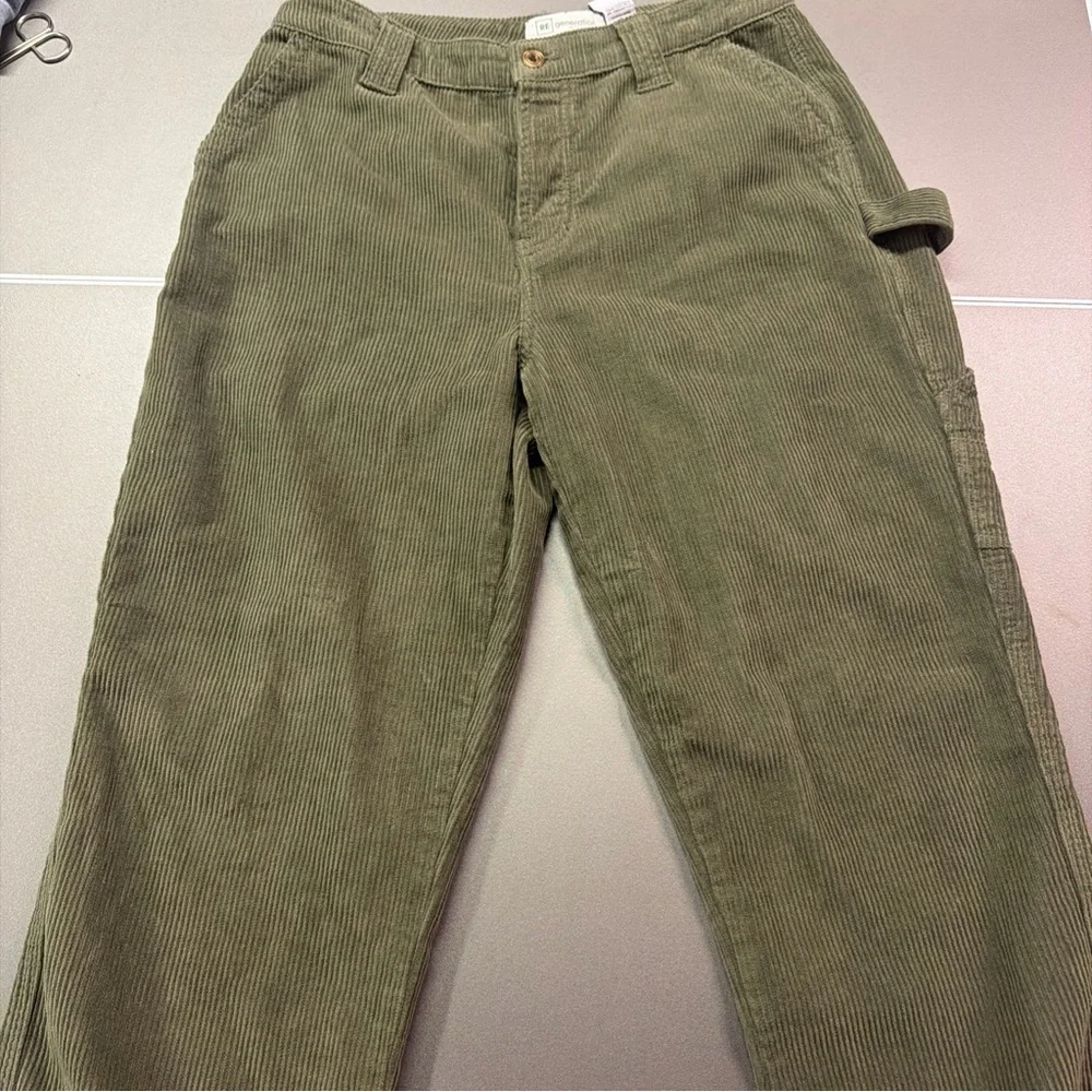 RE Generation By Celebrity Pink New Age Green Corduroy Carpenter‎ Pants 7/28